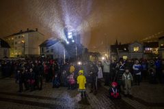 Store og små tok turen til Muséplass i Bergen.