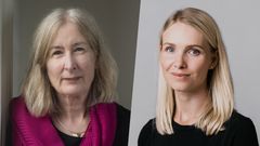 Holbergprisvinner Lyndal Roper og Nils Klim-prisvinner Majse Lind.