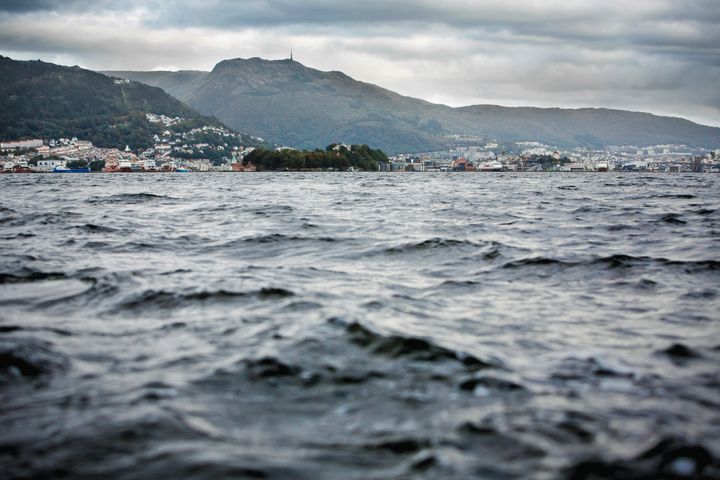 Bergen sett fra Byfjorden