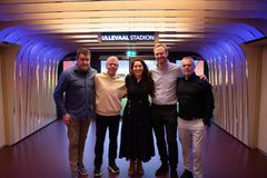 Etablerer Fair-ligaen. Fra venstre: Pål Breen (kommersiell leder i Norsk Toppfotball og styremedlem i Fotballstiftelsen), Arne H. Knoph (daglig leder i Fotballstiftelsen), Lise Klaveness (Fotballpresident og styremedlem i Fotballstiftelsen), Christian Aandalen (adm. dir. i Fair Group), Rune Heimstad (styreleder i Fair Group).