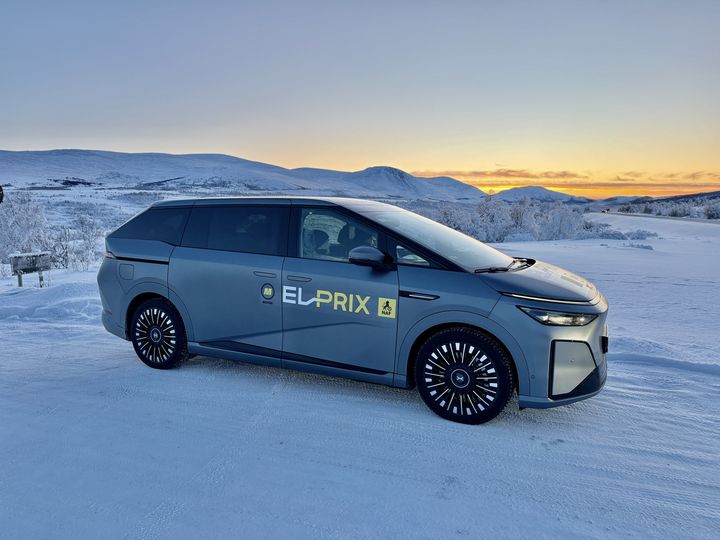 Nye XPENG X9 imponerte under den ekstreme kulden i årets vintertest av verdens største elbiltest - El Prix.