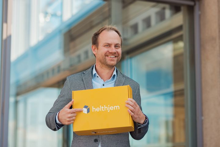 LYKKELIG: Anders Angen, daglig leder i Helthjem Netthandel, etter rekordvekst. Foto: Helthjem