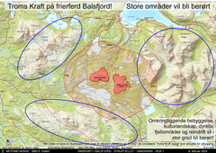 Berørte områder i Balsfjord