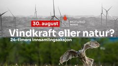 Slik så plakaten for innsamlingsdøgnet til Motvind Norge ut.