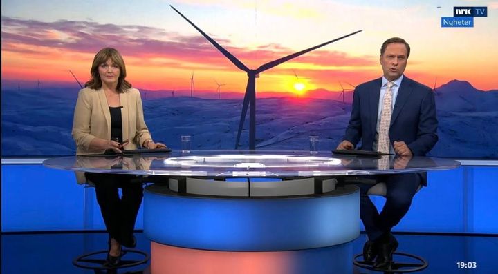 Bilde fra NRK Dagsrevyen lørdag 1.nov 2025. F