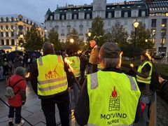 Torbjørn Kollbotn fra Rødt holdt et flammende innlegg mot regjeringens energipolitikk og vindkraft.