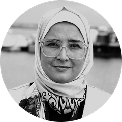 Salma Altaweel, nødhjelpsarbeider for Flyktninghjelpen (NRC) nord i Gaza.