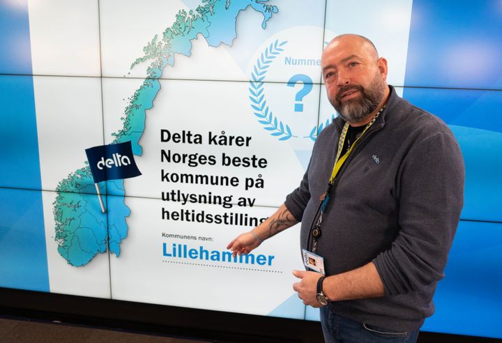 Ola Yttre, nestleder i arbeidstakerorganisasjonen Delta, kommer til Lillehammer