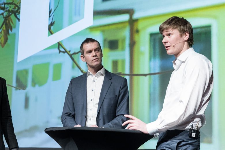 Fra venstre: Erling Røed Larsen og André K. Anundsen. Foto: Eiendom Norge