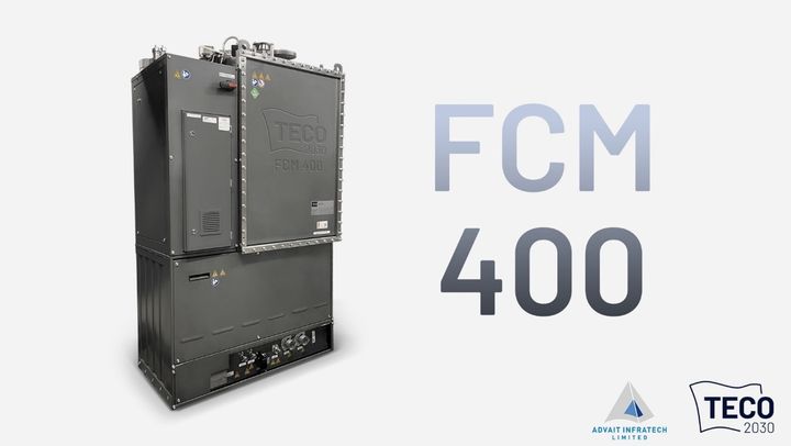 Picture text: TECO 2030 Fuel Cell Module 400kW, FCM400.