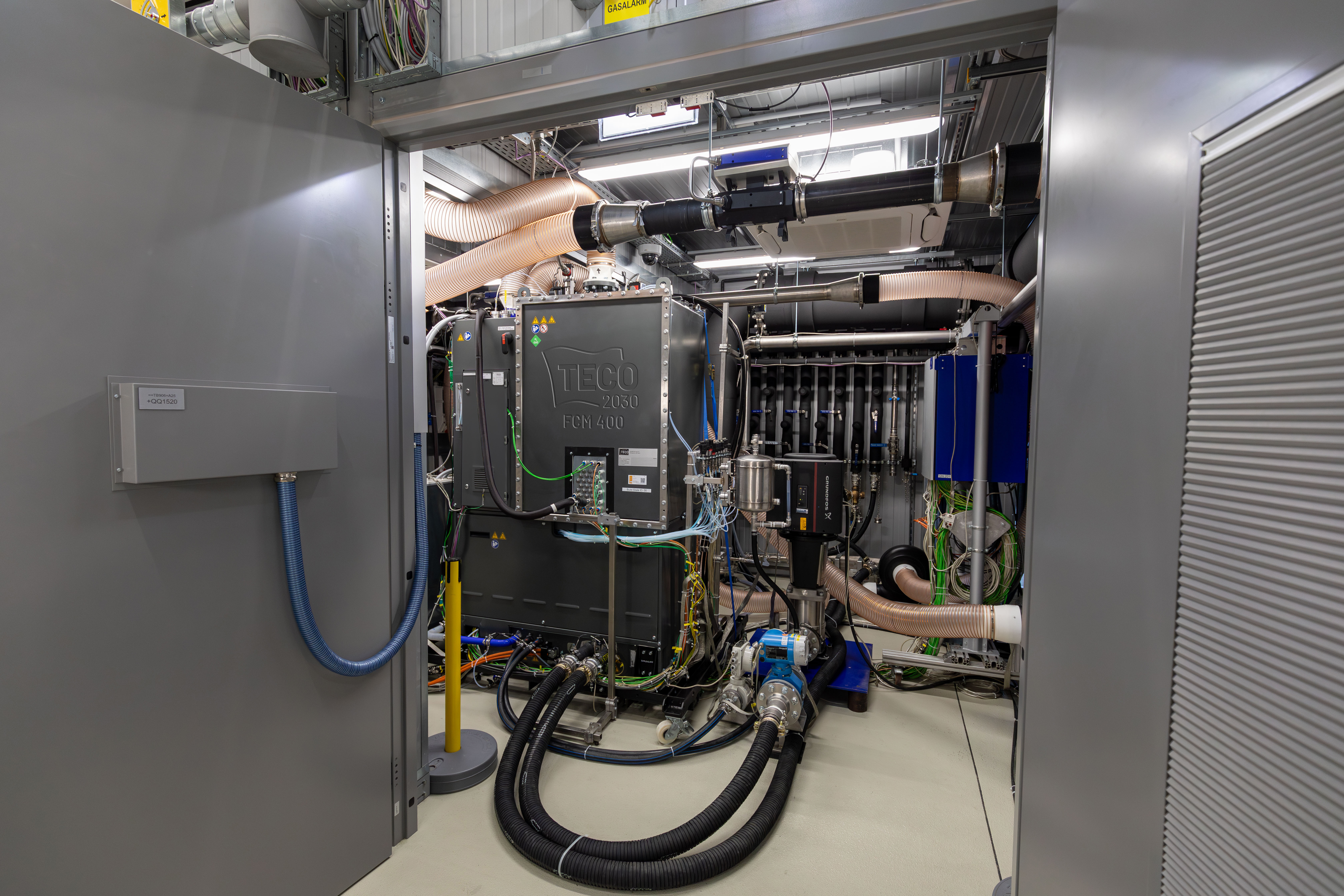 TECO 2030’s fuel cell system connected on the testbed at AVL’s facility in Graz, Austria.
