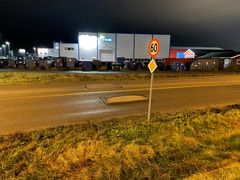 Det er etablert fartsputer flere plasser på omkjøringsveien. Foto: Statens vegvesen.