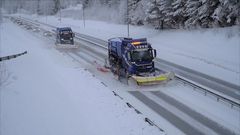 Alle veieiere er godt forberedt på været som kommer og vil være ute med sine mannskaper. De ber allikevel alle om å beregne ekstra tid til transport og kjøring, og vurdere om reisen i det hele tatt er nødvendig. Foto: Øystein Skotte, Statens vegvesen
