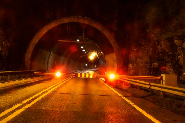 Bilde av tunnelåpning Væretunnelen.