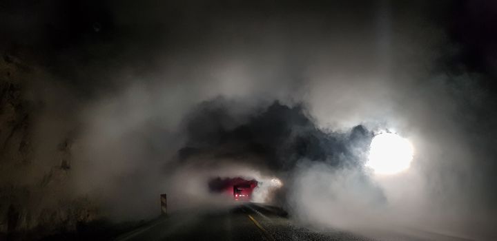 Illustrasjonsbilde fra tidligere beredskapsøvelse i tunnel.