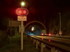 Bilde av stengt tunnel.