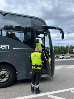 Landsdekkende kontroll i bruk av belte i buss uke 38