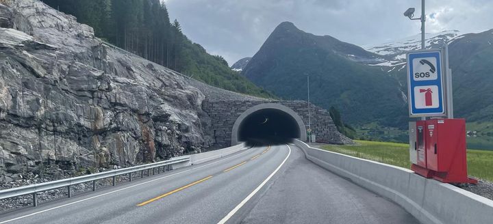 Rv. 5 Kjøsnestunnelen. Foto: Lars Olve Hesjedal, Statens vegvesen