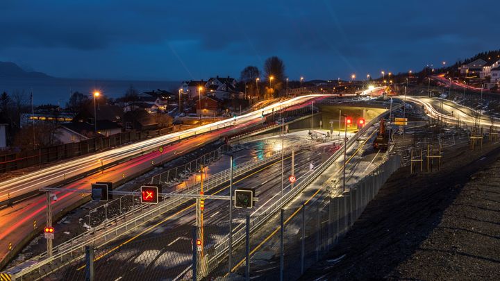 Bilde av Bodøtunnelen med el-utstyr.