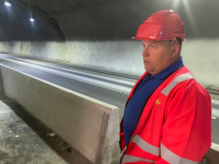 Frode Tufteland er byggeleder for Vegvesenets driftskontrakt Bergen. Foto: Lars Olve Hesjedal, Statens vegvesen