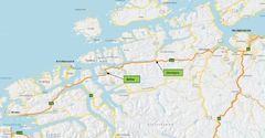 E39 Betna-Stormyra går langs Vinjefjorden, på E39-strekninga mellom Molde og Trondheim.