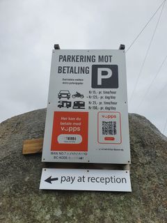 Hjemmelaget parkeringsskilt