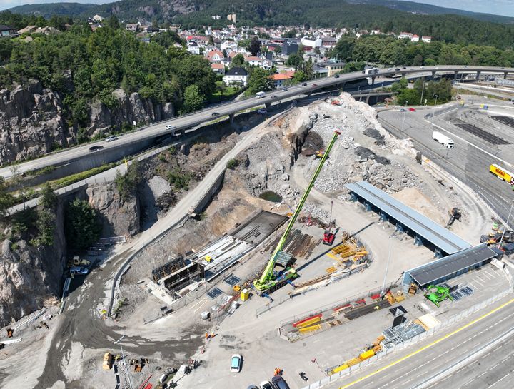 Bildet viser anleggsområdet og er tatt ved en tidligere anledning.