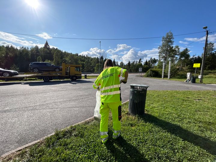 Hvordan få mindre søppel på rasteplasser?