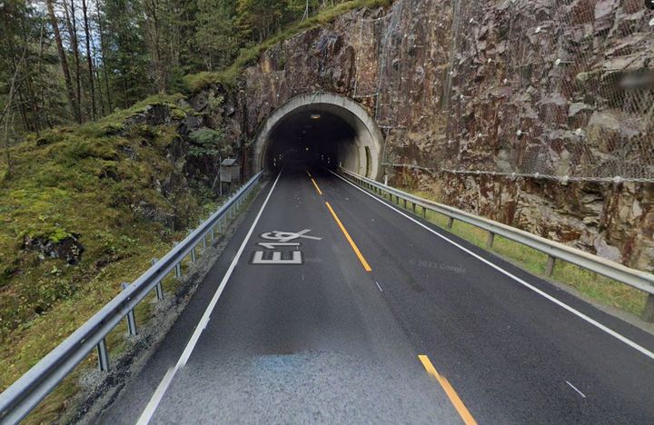 E16 Knoltatunnelen. Foto: Google Maps Street View