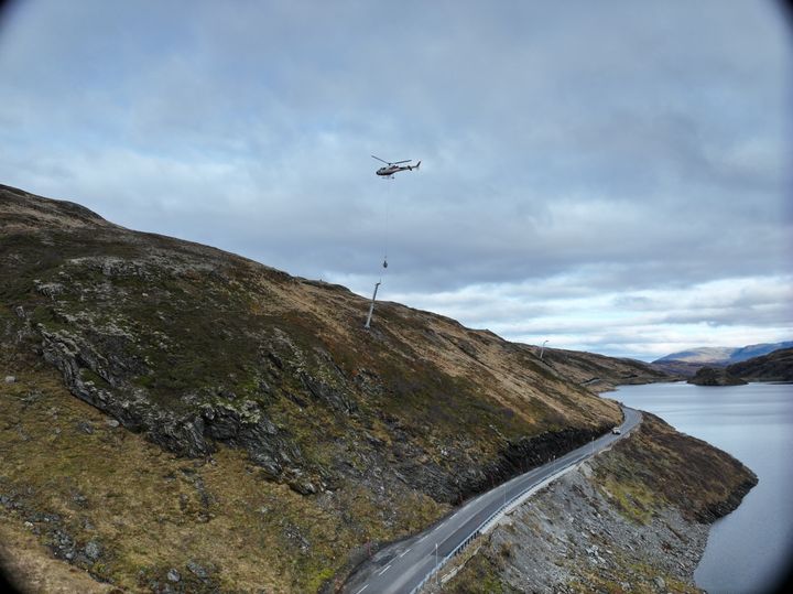 Skredtårn Vikafjellet oktober 2025