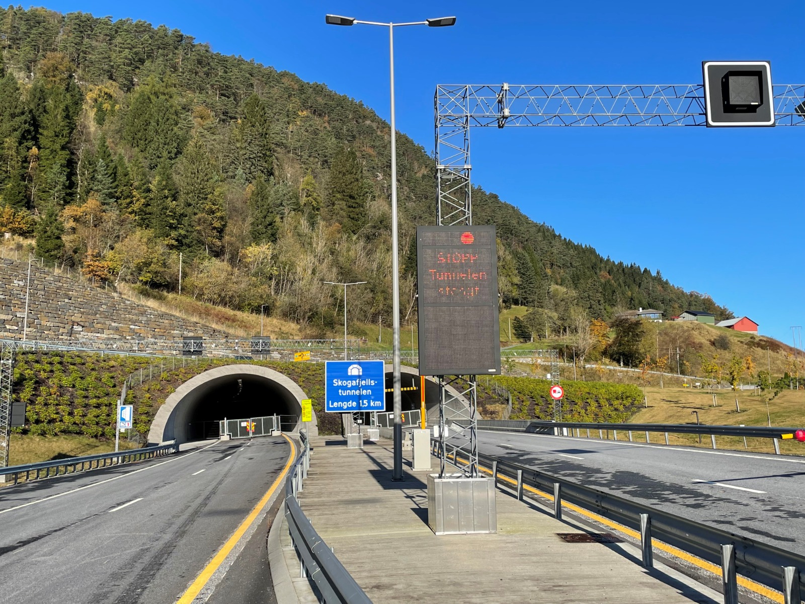 Øving i Skogafjellstunnelen