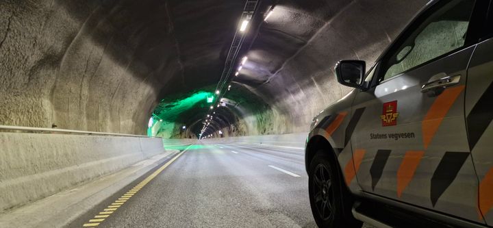 Bilde fra Damsgårstunnelen.