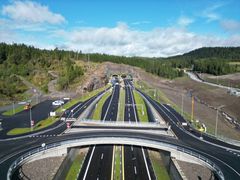 foto av tunnelåpningen sollihøgdtunnelen