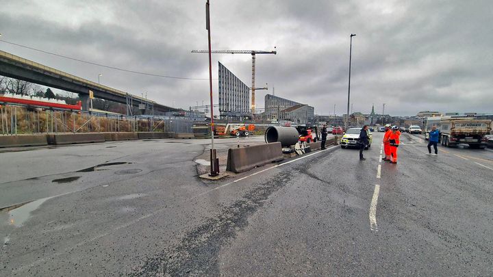 Ulykke ved anleggsområde i Kristiansand