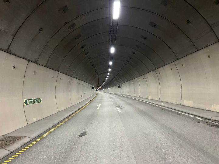 Rv. 706 Strindheimtunnelen i Trondheim. Foto: Eivind Sperre Austnes, Statens vegvesen