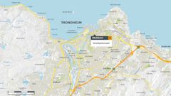 Rv. 706 Strindheimtunnelen i Trondheim. Kart: Statens vegvesen