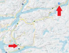Kilane til venstre, Mokleiv til høgre. Illustrasjon: Statens vegvesen