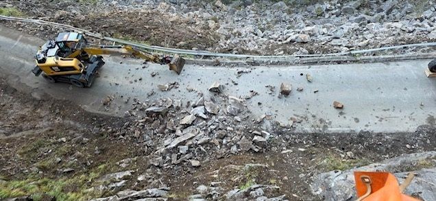 Frå skredsikringa av rv. 13 i Ryfylke, frå Nesvik og oppover. Foto: Mesta