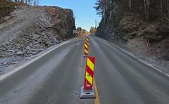 Frå anleggsområdet E39 Vikane-Eikangervåg. Foto: Allan Emil Nyheim, Statens vegvesen