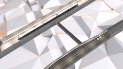 Illustrasjonen viser felles rømmingsløysing for veg og jernbane.