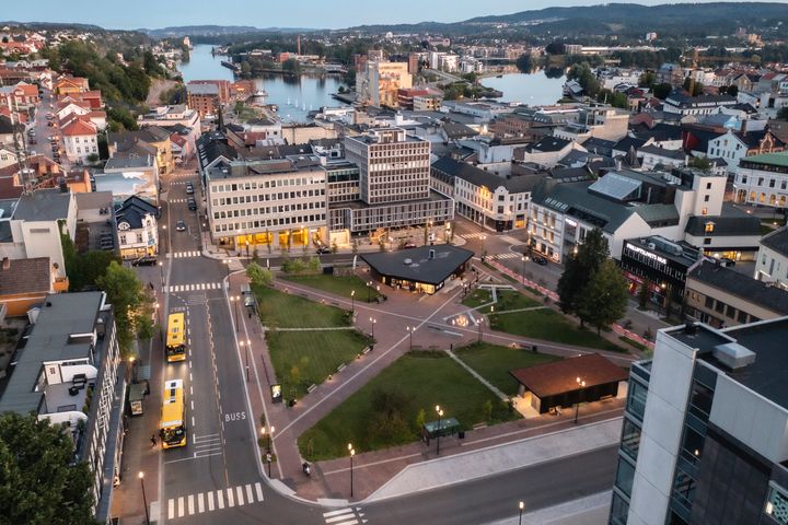 Landmannstorget i Skien