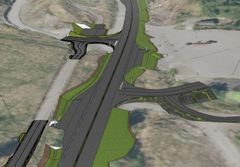 Skisse av prosjektet Ølen-Mørkeli. Her frå Fikse. Illustrasjon: Statens vegvesen