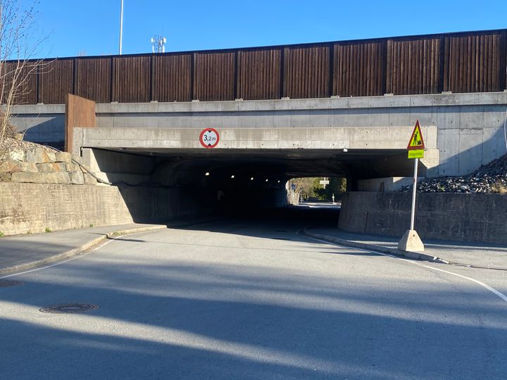 Undergangen som nå stenges.