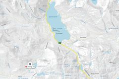 Område sør: Mellom Søre Bjørkedalen og Stigedalen skal Statens vegvesen vedlikehalde vegen. Kart: Statens vegvesen