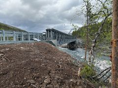 Erstatningsbrua ved E6 Viskisbrua. Foto: Kristian Riddervold Andreassen, Statens vegvesen
