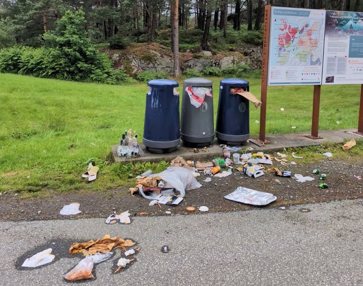Slik ser det stadig vekk ut på Digernes rasteplass på Stord. Foto: Statens vegvesen
