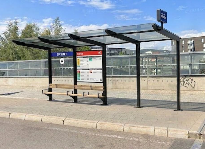 Statens vegvesen skal oppgradere seks holdeplasser rundt Sinsenkrysset (Illustrasjon/AI: Norfax)
