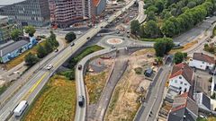 De siste nettene har det blitt asfaltert en ny rampe på nordsiden av dagens rampe fra Baneheitunnelen. Trafikken vil nå bli flyttet over på denne rampen. Trafikanter oppfordres til å følge skiltingen på stedet og vise hensyn til øvrige trafikanter og anleggsarbeidere.