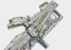 Foreløpig illustrasjon av midlertidig rundkjøring - E18-E39 Gartnerløkka-Kolsdalen