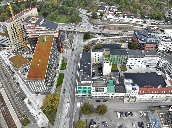 Vestre Strandgate stenges ved Gartnerløkka fra fredag 25. september kl. 19.00.